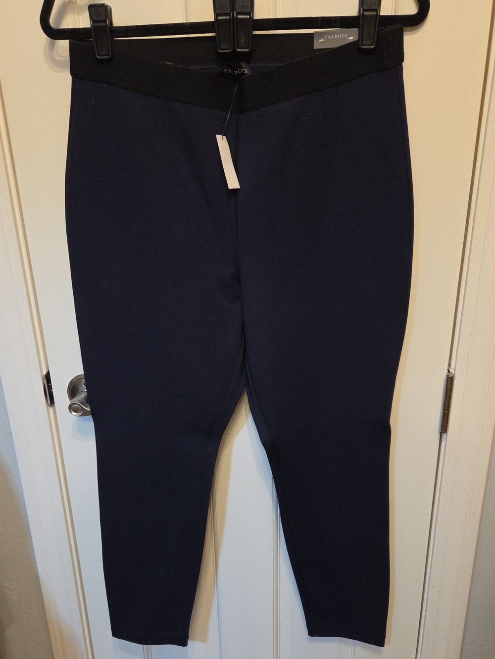 Talbots Dark Navy Ponte Pull-On Legging Pants